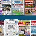 Naslovne strane sutrašnjih novina: Prelistavanje štampe za ponedeljak, 16. jun 2025. godine