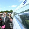 Vučić obilazi radove na mostu preko Velike Morave kod Svilajnca