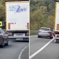 Snimak sa Ibarske magistrale ledi krv u žilama: Bahato preticanje preko pune linije u krivini razbesnelo Srbiju (video)