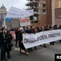 Protest 'Marš za pravosuđe' u Beogradu zbog usvajanja pravosudnih zakona