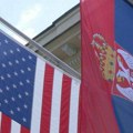 Grupa raseljenih Srba sa Kosova protestovala ispred ambasade SAD u Beogradu