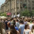 Protest akademske zajednice ispred Vlade: Blokirana raskrsnica, pročitani zahtevi