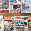 Naslovne strane sutrašnjih novina: Prelistavanje štampe za subotu, 5. septembar 2026. godine
