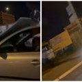 Jeziv snimak, čoveku se na zrenjanincu podigla hauba usred vožnje Oluja pravi haos u prestonici