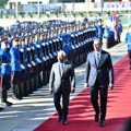 Predsednik Evropskog saveta svečano dočekan ispred Palate Srbije, u toku sastanak sa Vučićem