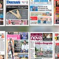 Naslovne strane današnjih novina: Prelistavanje štampe za nedelju, 29. jun 2025. godine