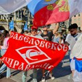 Navijač Spartaka iz Moskve došao među Srbe: Oni se oduševili kada su videli šta piše na njegovoj zastavi