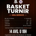 Sve spremno za novo izdanje basket turnira “Kraj Morave“