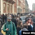 Protest u Beogradu zbog ulaska policije u zgradu Rektorata