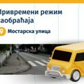 Privremeni režim saobraćaja u Mostarskoj ulici