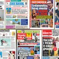 Naslovne strane sutrašnjih novina: Prelistavanje štampe za ponedeljak, 21. septembar 2026. godine
