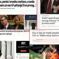 Sramni natpisi osvanuli u hrvatskim medijima: Salve uvreda na račun predsednika Vučića i srpskog naroda (foto)
