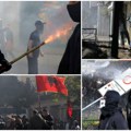 Tirana gori, desetine ljudi povređeno Nemiri u Albaniji žestoko intezivirani, demonstranti zapalili banke i policijsku stanicu…