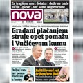 Vikend „Nova“ piše: Svako domaćinstvo u Srbiji, plaćanjem računa za struju, dotira Vučićevog kuma Nikolu Petrovića