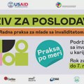 Radna praksa za mlade sa invaliditetom – poziv za poslodavce Radna praksa - poziv