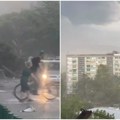 Jako nevreme pogodilo Skoplje, oluja nosila krovove i čupala drveće