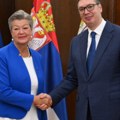 Vučić se sastao sa Evropskom komesarkom Osigurati bezbednost Srba na KiM i sprovesti do sada postignute dogovore (foto)