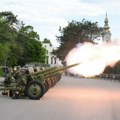 Počasna artiljerijska paljba povodom Dana Vojske Srbije izvedena sa Savske terase