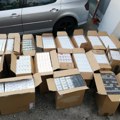 Uhapšen zbog 5.480 paklica cigareta i 75 kilograma rezanog duvana, bez prateće dokumentacije