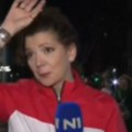 Poprskana kolona blokadera vodom, reporterka N1 iznenađena (video)