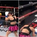 (Video) Mlada bokserka završila u komi posle nokauta, meč vodio poznati jutjuber, u ringu doživela grčeve!