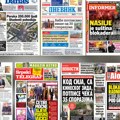 Naslovne strane sutrašnjih novina: Prelistavanje štampe za ponedeljak, 25. maj 2026. godine