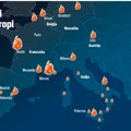 (Mapa) Ovo su gradovi u Evropi u kojima divljaju požari: Više od 375.000 ljudi evakuisano, vatrogasci u trci s vremenom, nižu…
