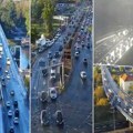 Jutarnji špic u Beogradu: Veći broj vozila na mostovima, kiša dodatno usporila saobraćaj