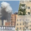 Strašna eksplozija u Rusiji! Dron pogodio zgradu, povređena deca, jezivi snimci kruže internetom (video)