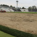 Partizan menja travu na stadionu u Humskoj uz pomoć FSS (foto)