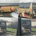 Zapalio se autobus kod Laste! Osam vatrogasaca gasilo požar, na svu sreću nema povređenih! (foto)