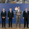 Vučić sa petorkom sa zapada: Počeli razgovori o situaciji na Kosovu i Metohiji (foto)