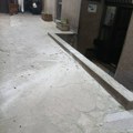 Obrušio se deo terase iznad Biblioteke