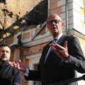 Merc stigao u Kijev, dočekale ga sirene i eksplozije: Rusija izvela napad, pogođen most preko Dnjepra