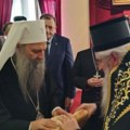 Patrijarh Porfirije proslavio krsnu slavu, među zvanicama Vučić i Dodik