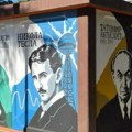 Tesla, Pupin i Anđelić na trafostanici kod FTN: Murale oslikali čačanski učenici