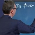 VIDEO: Vučić se obraća javnosti, ponovo koristi tablu