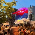 (Foto, video) gužva kod "Pinka": Evo kako je protekao protest dela opozicije ispred televizije Željka Mitrovića