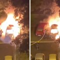 Vatra "progutala" parkirani automobil u Beogradu, stradalo je i vozilo pored