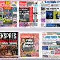 Naslovne strane sutrašnjih novina: Prelistavanje štampe za petak, 25. septembar 2026. godine