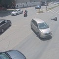 Snimak saobraćajne nesreće u Novom Sadu: Muškarac pod dejstvom narkotika oborio policajca na motociklu