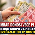 Nova povišica u javnom sektoru od 1. decembra: za jednu grupu zaposlenih povećanje od 12 odsto