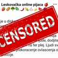 Svaka kritika vlasti na Leskovačkoj onlajn pijaci se briše i blokira, a građani obeshrabuju i dodatno zastrašuju