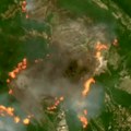 (Foto) crna gora obavijena dimom, šume uništene, vatra kulja! Jezivi satelitski snimci požara: Područja užarena i izgorela…