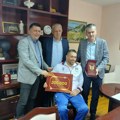 Opština Čajetina priredila prijem za svetskog šampiona Aleksandra Radišića