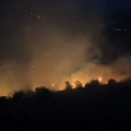 Veliki požar kod Podgorice, vatrogasci na terenu