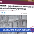 Lažomer otkriva: Bez panike - nema azbesta VIDEO