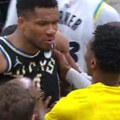 Skandal i tuča u NBA: Janis Adetokumbo pobesneo kao nikad, umalo prebio Halibartonovog oca i igrača Pejsersa