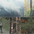 Požar iznad Ušća kod Kraljeva ne jenjava: Vatra zahvatila i borovu šumu, gašenje otežava nepristupačan teren (VIDEO)