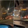 Izgoreo autobus kod Plavog mosta Drama u Beogradu, plamen se proširio u motornom delu, vozač nije uspeo da ugasi vatru…